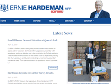 Tablet Screenshot of erniehardemanmpp.com